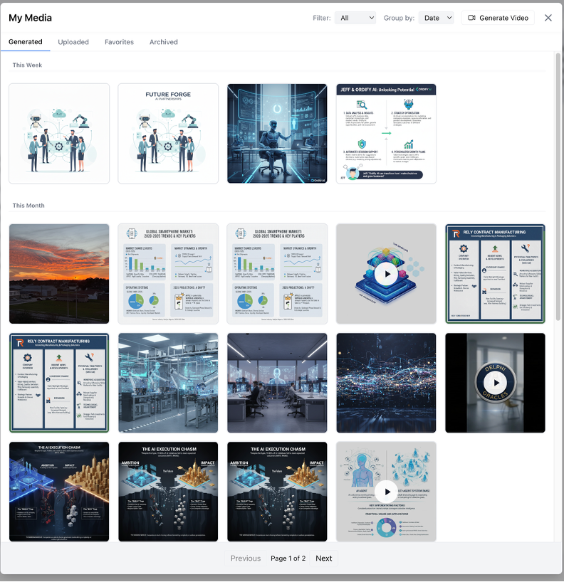 Media Library Interface